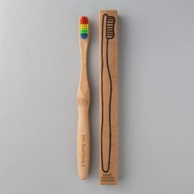 Bamboo Toothbrush (Duo) (Color 1: Rainbow)